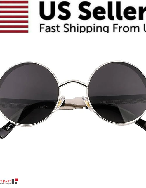 Load image into Gallery viewer, Retro Round Polarized Sunglasses Men Women Vintage Gothic Steampunk Glasses
