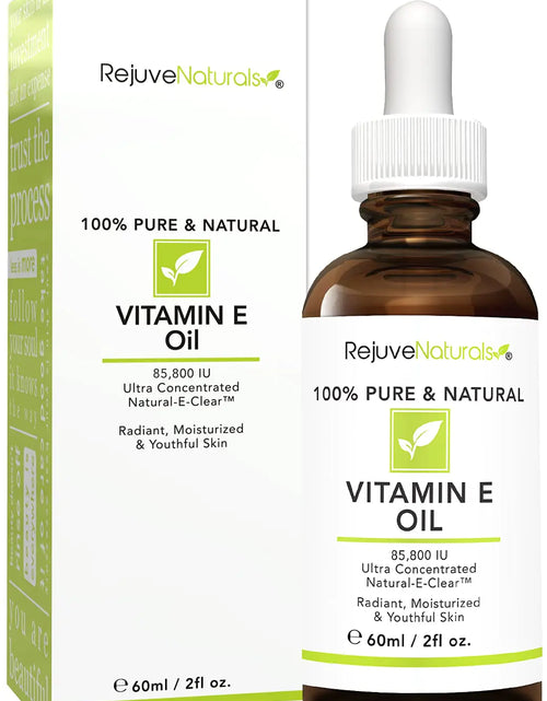 Load image into Gallery viewer, Vitamin E Oil - 100% Pure &amp; Natural, 85,800 IU. Repair Dry, Damaged Skin from Surgery &amp; Acne, Age Spots &amp; Wrinkles. Boost Collagen for Moisturized, Youthful-looking Skin. d-alpha tocopherol, 2 Fl Oz 2 Fl Oz (Pack of 1)
