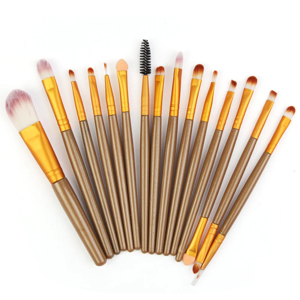 15 Pieces Makeup Brush Set