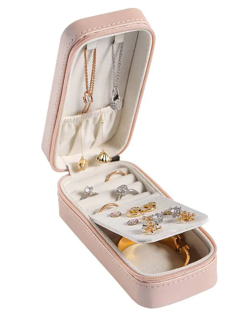 Load image into Gallery viewer, Portable Rectangular Jewelry Box
