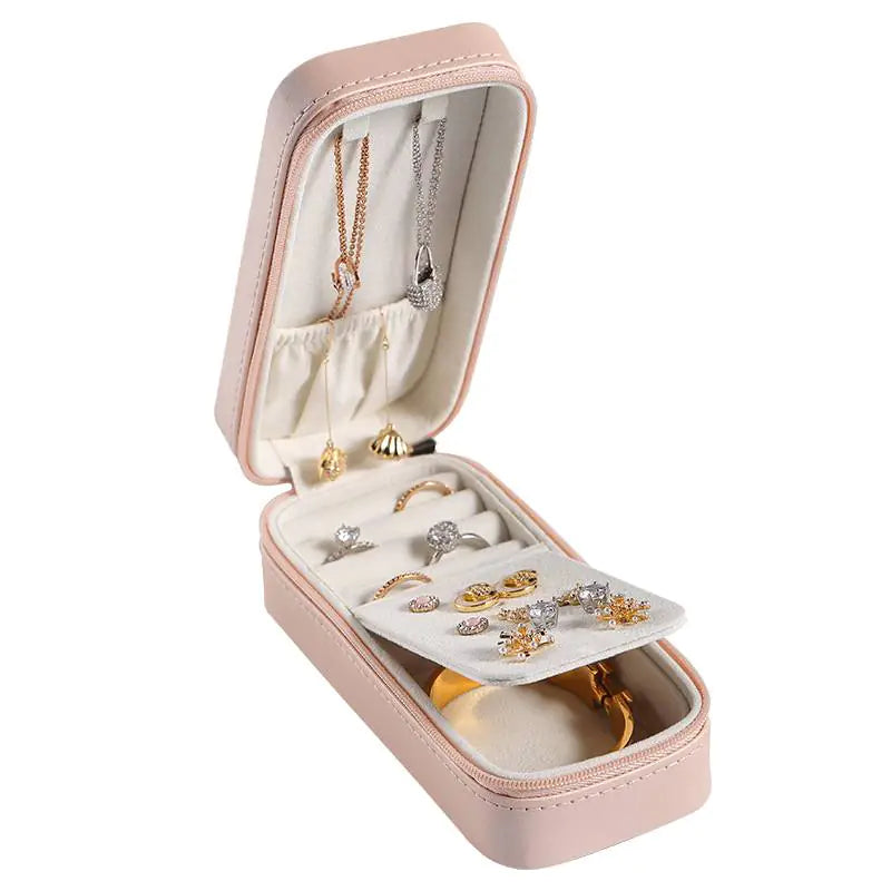 Portable Rectangular Jewelry Box