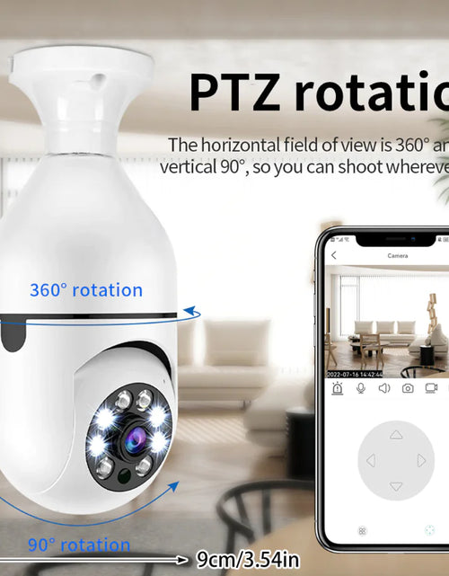 Load image into Gallery viewer, 360° 1080P IP E27 Light Bulb Camera Wi-Fi IR Night Smart Home Wireless Security
