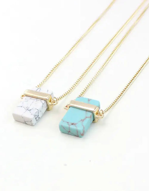 Load image into Gallery viewer, Natural Marble Stone Necklace
