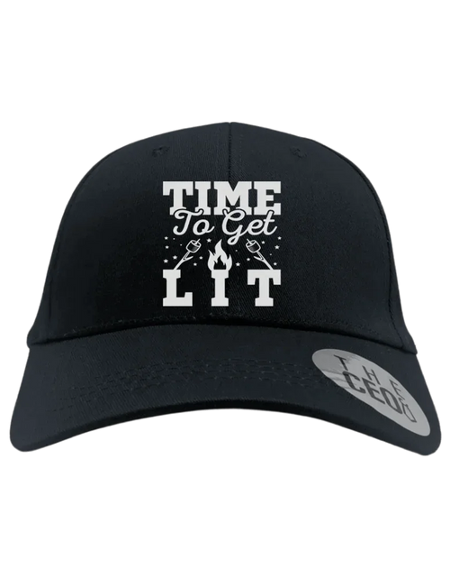 Load image into Gallery viewer, Time to Get Lit  Embroidered Baseball Hat
