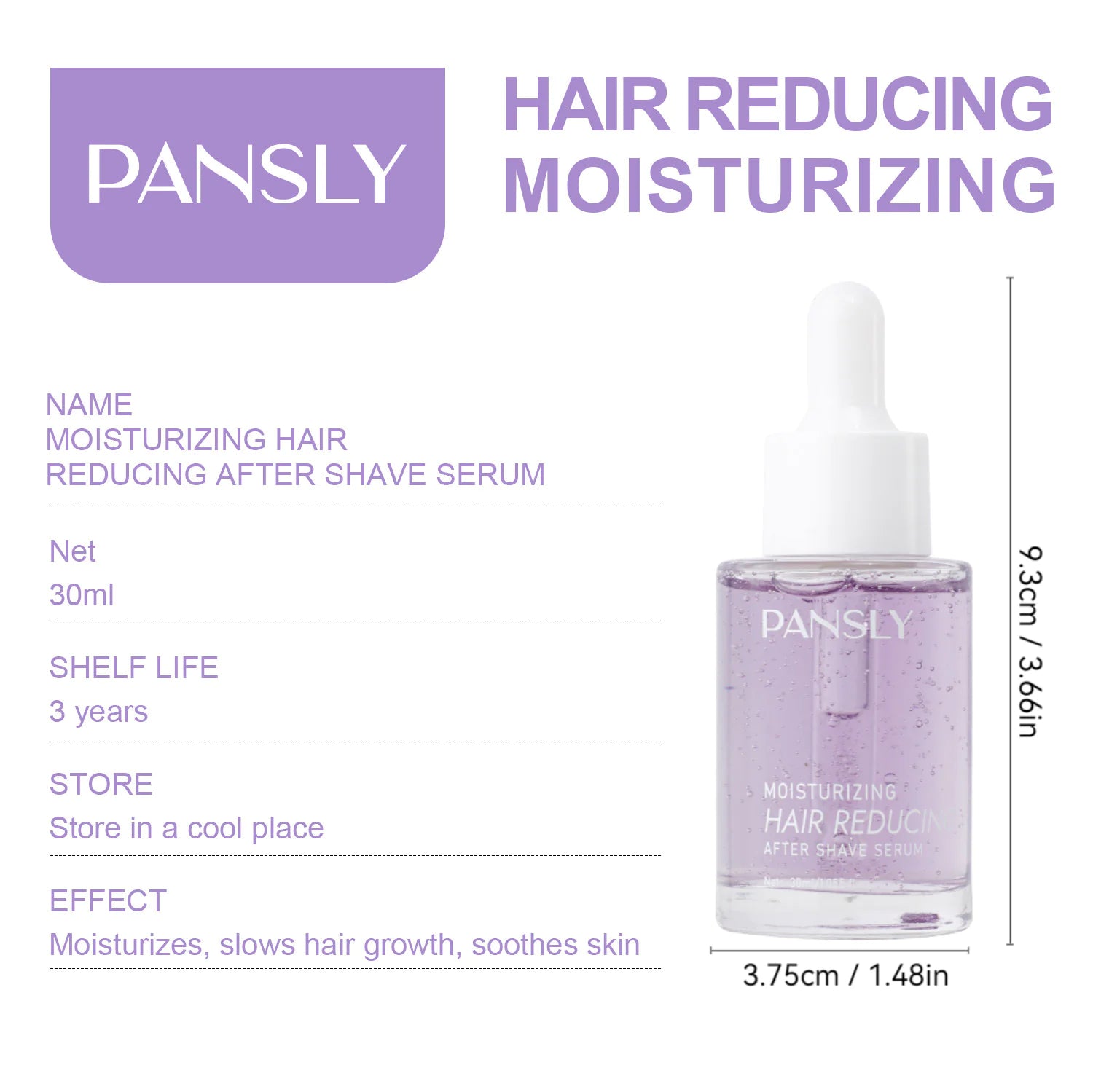 PANSLY Hair Inhibitor & Eyelash Growth Serum