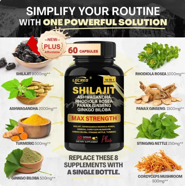 Shilajit Ashwagandha Extra Strength Capsules