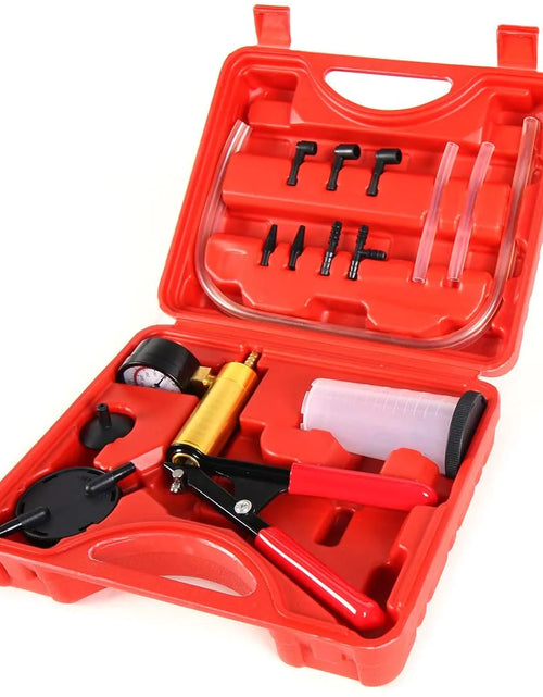 Load image into Gallery viewer, Hand Held Vacuum Pressure Pump Tester Set Brake Fluid Bleeder Bleeding Kit + Box
