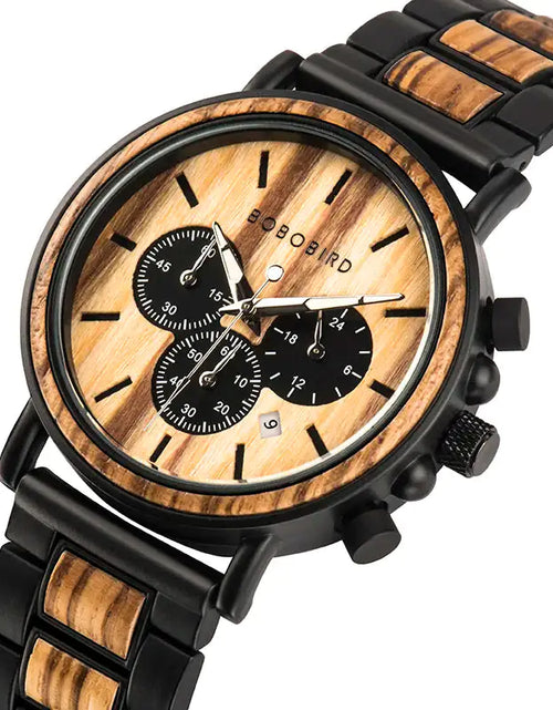 Load image into Gallery viewer, BOBO BIRD Wooden Men&#39;s Watch
