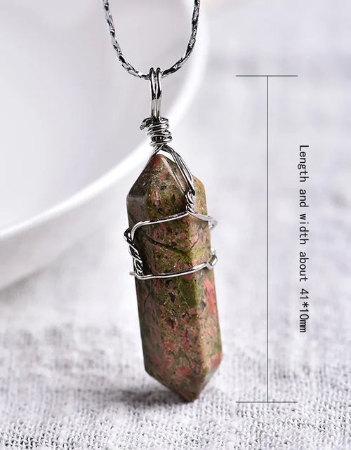 Load image into Gallery viewer, Natural Amethyst Crystal Point Pendant: DIY Jewelry Gift
