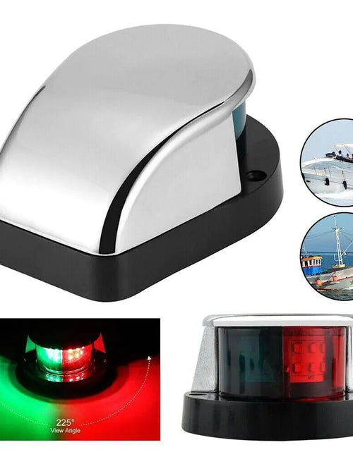 Load image into Gallery viewer, Waterproof Boat Navigation Light LED Bow Marine Front Pontoon Lamp Red Green 12V
