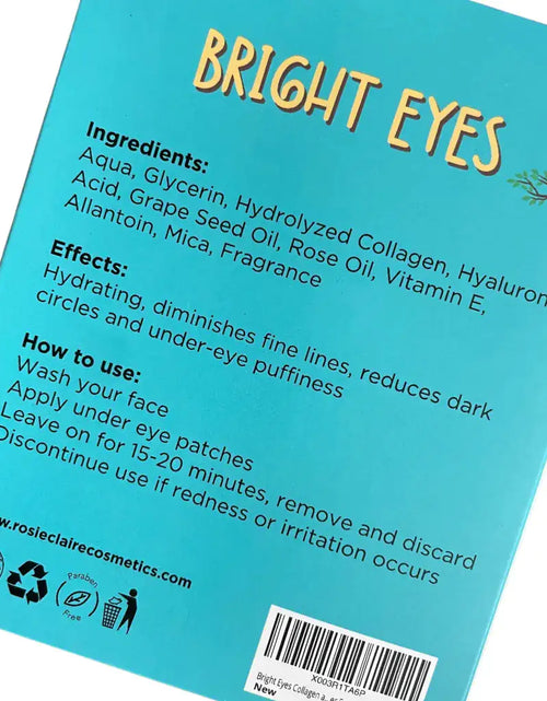 Load image into Gallery viewer, Bright Eyes Collagen And Hyaluronic Acid Under Eye Patches
