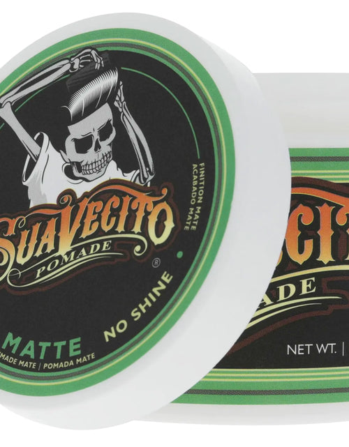 Load image into Gallery viewer, Suavecito Pomade Matte (No Shine) Formula 4 oz, 1 Pack - Medium Hold Hair Pomade For Men - Matte Hair Paste For Natural Texture Hairstyles
