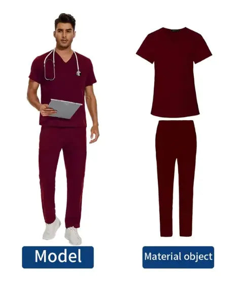 Load image into Gallery viewer, Men&#39;s V-Neck Medical Uniform
