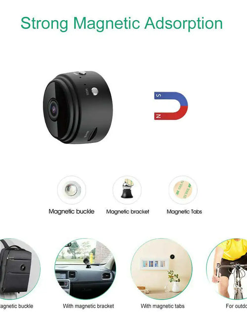 Load image into Gallery viewer, Mini Wireless Hidden Camera WiFi IP Home Security DVR Night Vision HD USB 1080P
