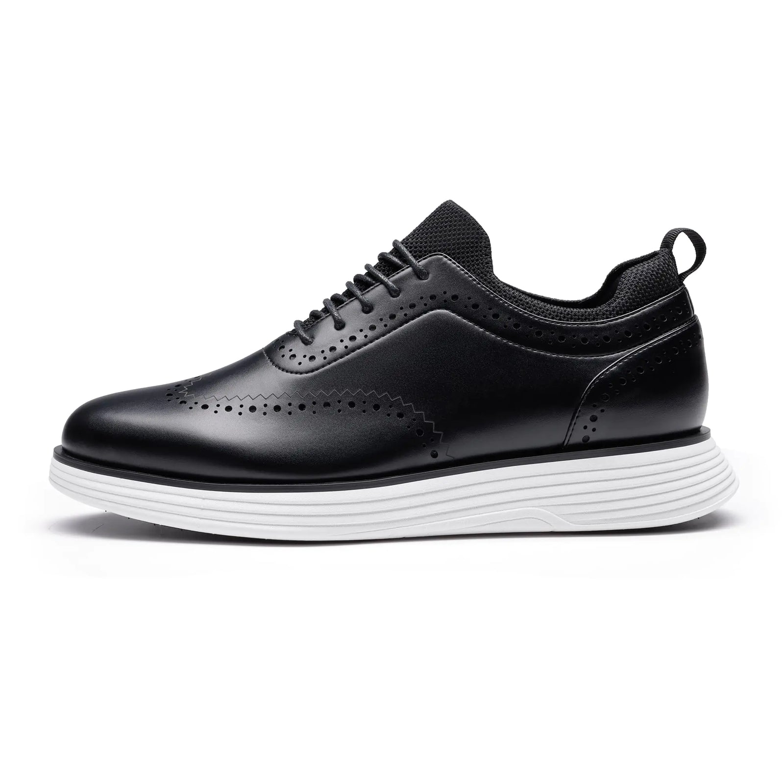 Bruno Marc Men's MaxFlex Dress Sneakers Oxfords Casual Wingtip Brogue Shoes 8 Black