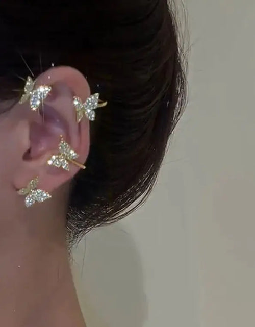 Load image into Gallery viewer, Light Luxury Butterfly Ear Hanging Super Immortal
