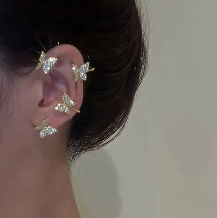 Light Luxury Butterfly Ear Hanging Super Immortal