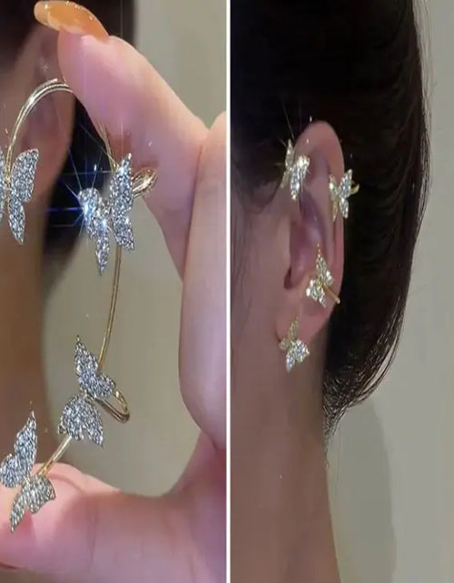 Load image into Gallery viewer, Light Luxury Butterfly Ear Hanging Super Immortal
