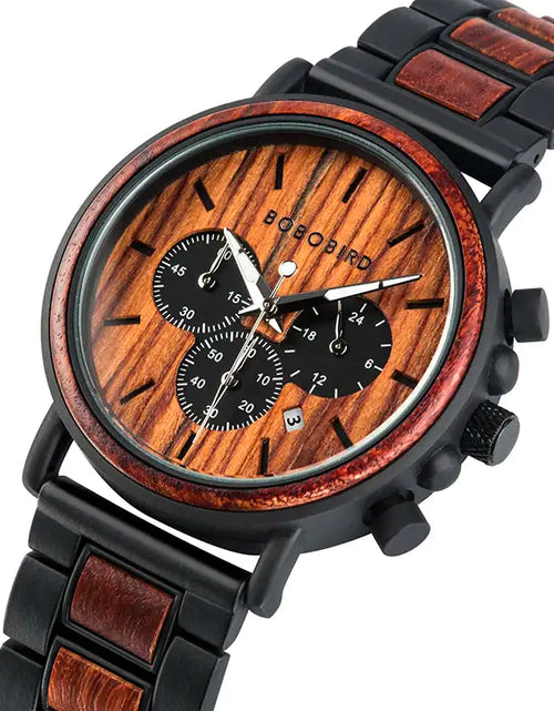 Load image into Gallery viewer, BOBO BIRD Wooden Men&#39;s Watch
