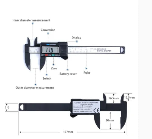 Load image into Gallery viewer, Digital Display High Precision Vernier Caliper
