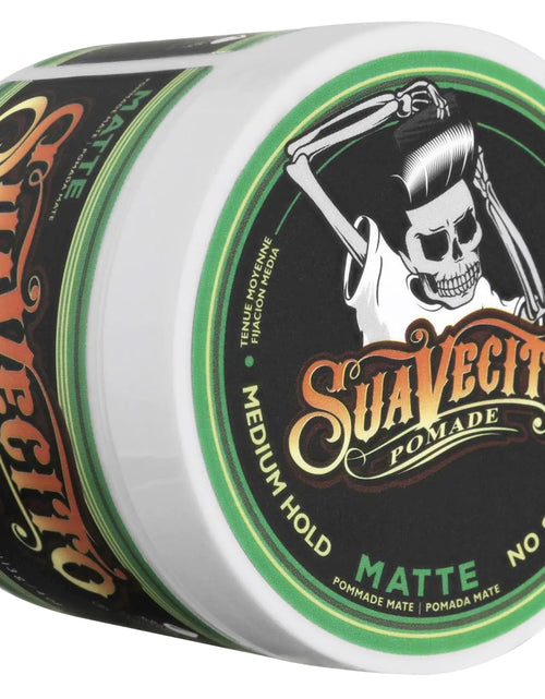 Load image into Gallery viewer, Suavecito Pomade Matte (No Shine) Formula 4 oz, 1 Pack - Medium Hold Hair Pomade For Men - Matte Hair Paste For Natural Texture Hairstyles
