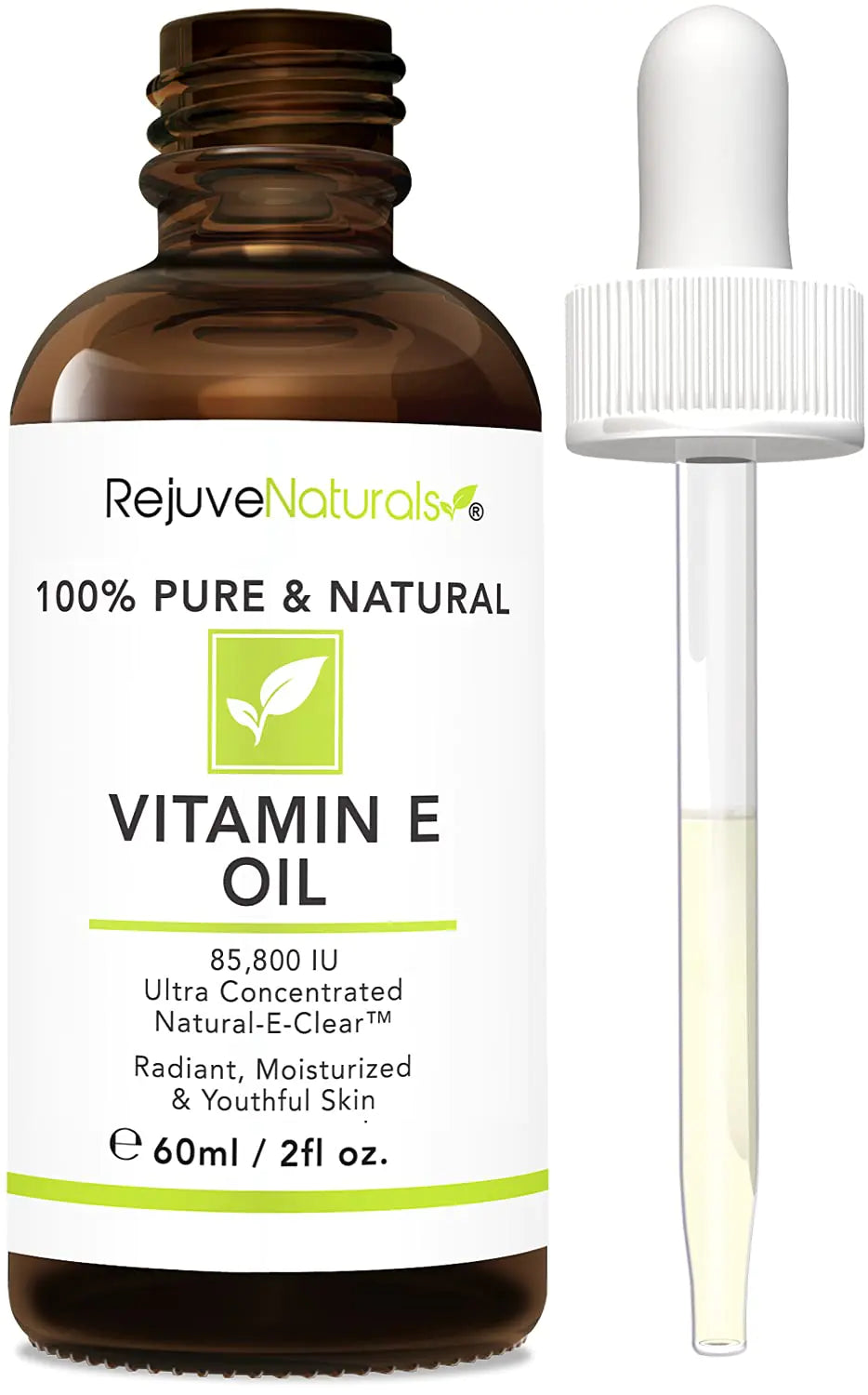 Vitamin E Oil - 100% Pure & Natural, 85,800 IU. Repair Dry, Damaged Skin from Surgery & Acne, Age Spots & Wrinkles. Boost Collagen for Moisturized, Youthful-looking Skin. d-alpha tocopherol, 2 Fl Oz 2 Fl Oz (Pack of 1)