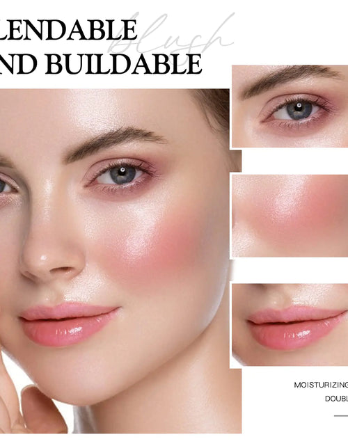 Load image into Gallery viewer, Multi Glow Balm, Cream Blush for Cheeks, Blush Balm Face Makeup, Radiant Finish, Hydrating, Creamy, Lightweight &amp; Blendable Color, Vegan Face Balm, 0.63 Oz (Pink Camellia) Pink Camellia 0.63 Ounce (Pack of 1)
