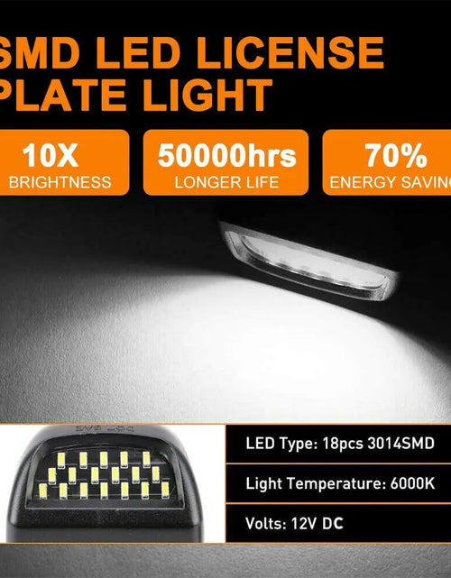 Load image into Gallery viewer, For Chevy Silverado Avalanche 1999-2013 BRIGHT SMD LED License Plate Lights Lamp
