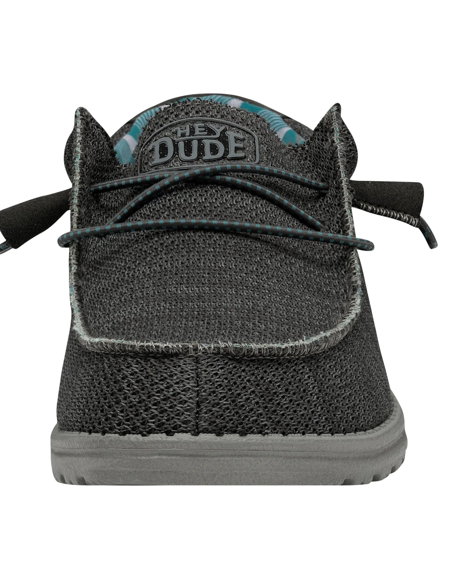 Hey Dude Men's Wally Sox | Men’s Shoes | Men's Lace Up Loafers | Comfortable & Light-Weight 8 Charcoal 2