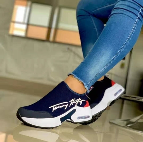 Load image into Gallery viewer, Casual Breathable Wedges Ladies Walking Sneakers Flat Women Shoes
