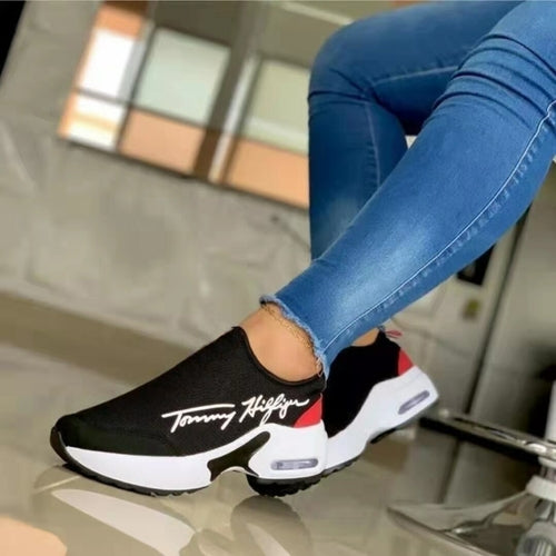 Load image into Gallery viewer, Casual Breathable Wedges Ladies Walking Sneakers Flat Women Shoes
