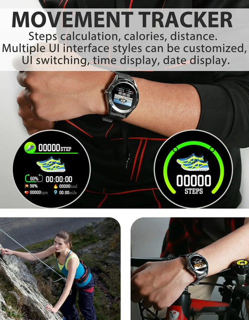 Load image into Gallery viewer, Waterproof Bluetooth Smart Watch Phone Mate Heart Rate Tracker For iOS Android
