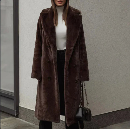 Load image into Gallery viewer, Women&#39;s Thickened Mink Velvet Coat – Autumn &amp; Winter Warmth
