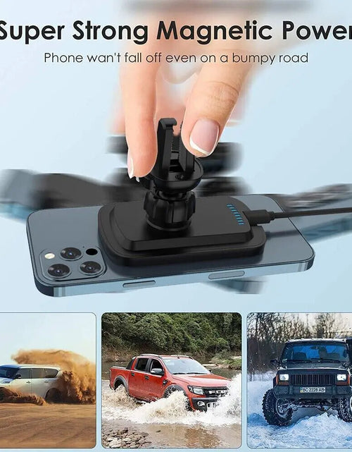 Load image into Gallery viewer, Magnetic Wireless Charger Car Mount Holder For iPhone 12 13 14 Pro Max MagSafe
