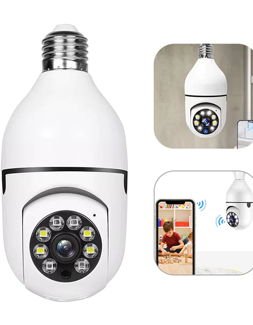 Load image into Gallery viewer, 360° 1080P IP E27 Light Bulb Camera Wi-Fi IR Night Smart Home Wireless Security
