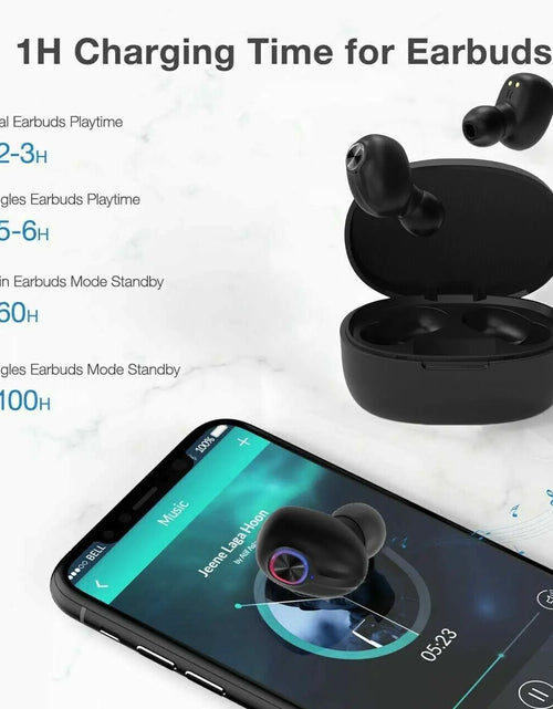 Load image into Gallery viewer, TWS Bluetooth Earbuds Waterproof Bluetooth 5.1 Headset Noise Cancelling Wireless
