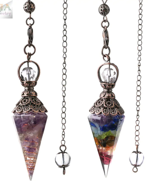 Load image into Gallery viewer, Chakra Healing Pendulum Crystals
