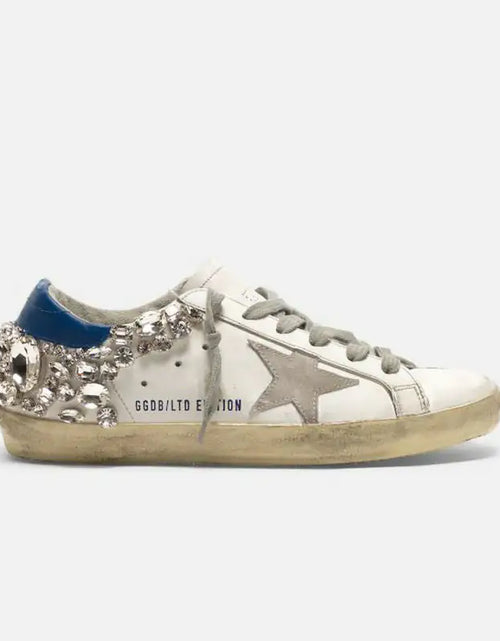 Load image into Gallery viewer, Star Old White Shoes with Diamonds
