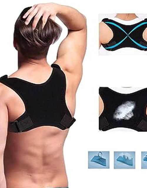 Load image into Gallery viewer, Adjustable Posture Corrector Back Shoulder Support Correct Brace Belt Men Women
