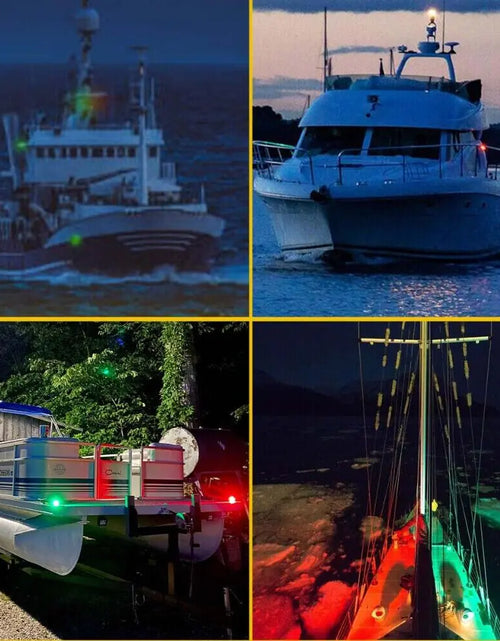 Load image into Gallery viewer, Waterproof Boat Navigation Light LED Bow Marine Front Pontoon Lamp Red Green 12V
