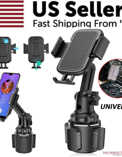 Load image into Gallery viewer, Universal 360° Adjustable Car Mount Cup Stand Cradle Holder For Cell Phone USA
