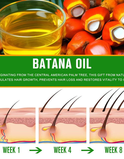 Load image into Gallery viewer, Batana Oil - 100% Pure &amp; Natural from Honduras for Hair Growth, Eliminates Split Ends, Enhances Radiance &amp; Nourishment for All Hair Types, 2.02 fl oz 2.02 Fl Oz (Pack of 1)
