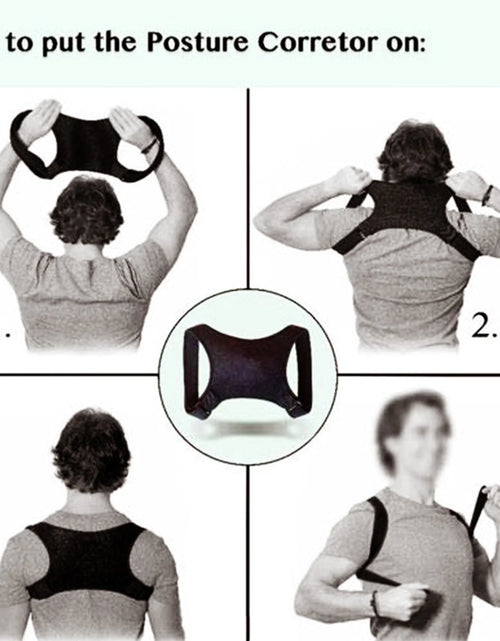 Load image into Gallery viewer, Adjustable Posture Corrector Back Shoulder Support Correct Brace Belt Men Women
