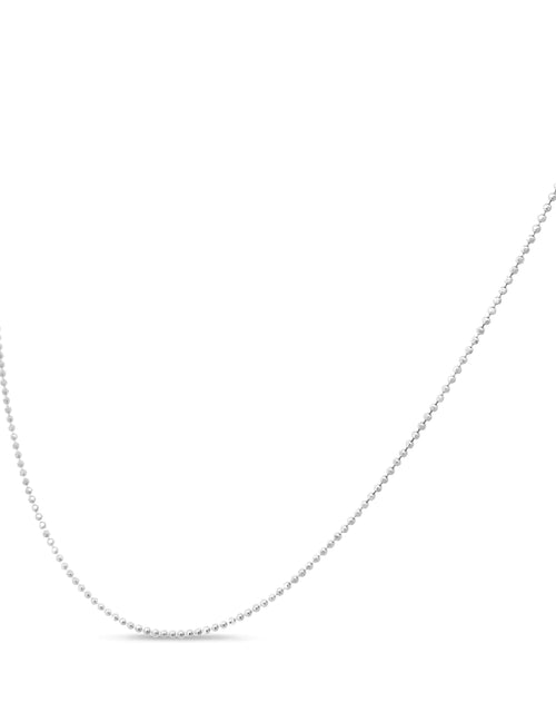 Load image into Gallery viewer, .925 Sterling Silver 0.7mm Slim and Dainty Unisex 18&quot; Inch Ball Bead Chain Necklace
