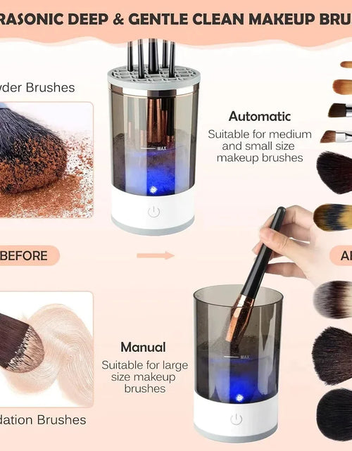 Load image into Gallery viewer, Automatic Brush Cleaner Electric Makeup Brush Cleaning Machine Fast Clean Dryer
