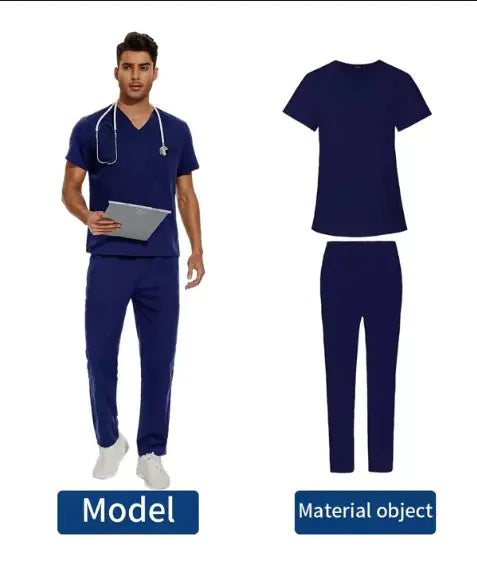 Load image into Gallery viewer, Men&#39;s V-Neck Medical Uniform
