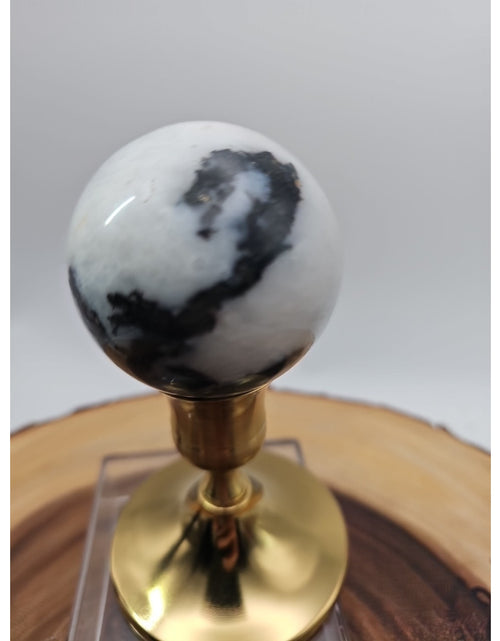 Load image into Gallery viewer, Tree Agate .53lb 53mm W/stand
