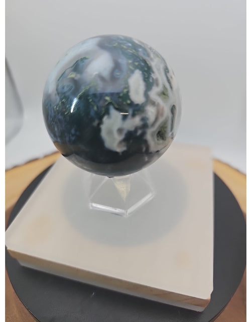 Load image into Gallery viewer, Moss Agate Sphere 243g 56mm
