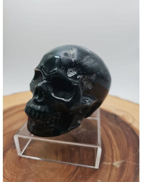 Load image into Gallery viewer, Moss Agate Skull 1.37lb
