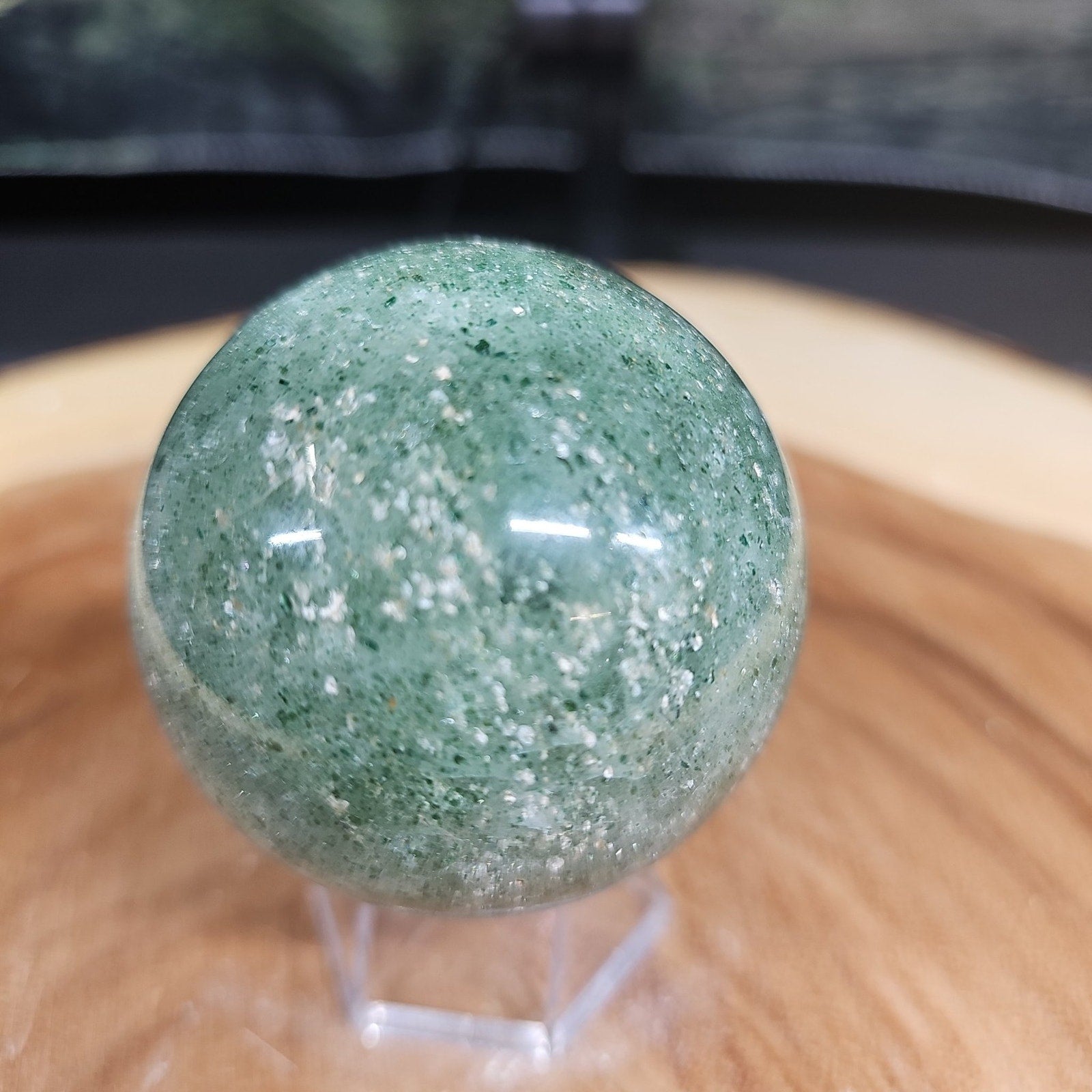 Ocean jasper quartz sphere